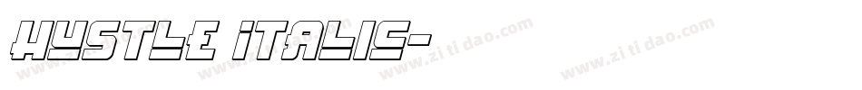 Hustle Italic字体转换